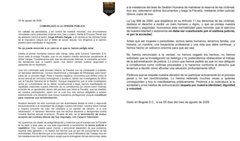 Comunicado de las presuntas víctimas sobre el caso Jorge Alfredo Vargas