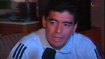 Maradona el día de la