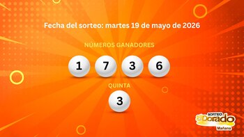 Estos fueron los números ganadores del sorteo matutino de la lotería de El Dorado de este martes 19 de mayo de 2026. (Infobae)