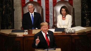 Donald Trump da un discurso