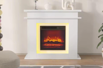 Esta chimenea eléctrica, capaz de