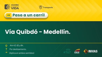 El Invías informó que hay