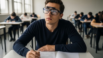 Estudiantes utilizan gafas con inteligencia artificial para copiar en exámenes: las alquilan por hora