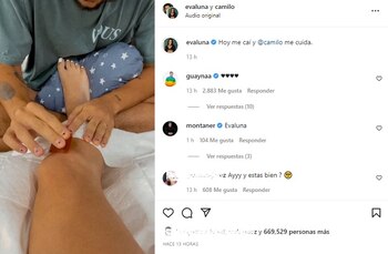 Post en Instagram de Evaluna