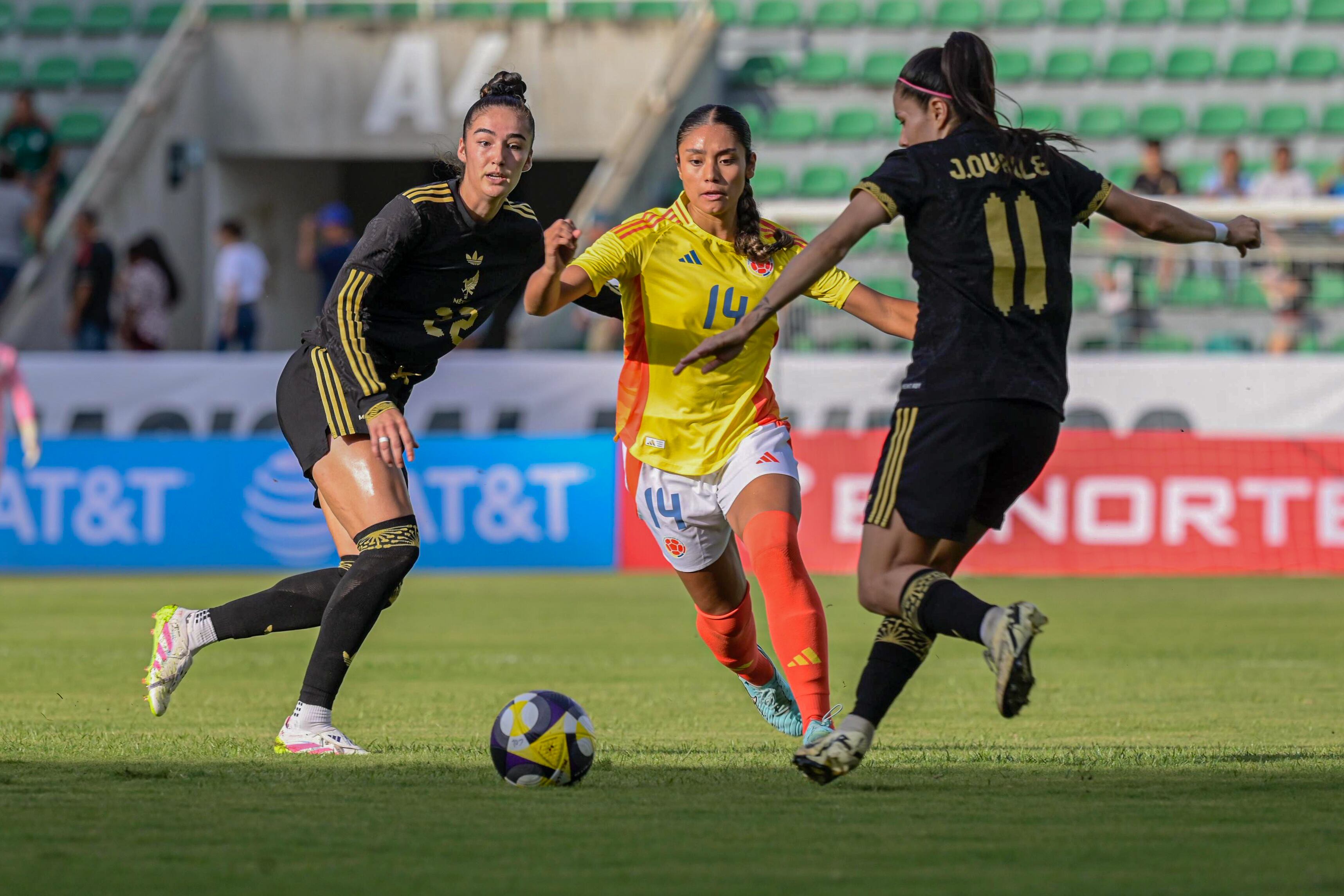 La selección Colombia femenina perdió su segundo amistoso frente a México por 1-0 en Zacatepec - crédito FCF