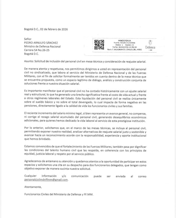 Carta de solicitud de inclusión
