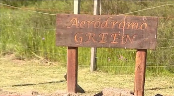Aeródromo Green, propiedad de Daniel Ubillos, fallecido en accidente aéreo en Uruguay (Captura Telemundo/Canal 12)