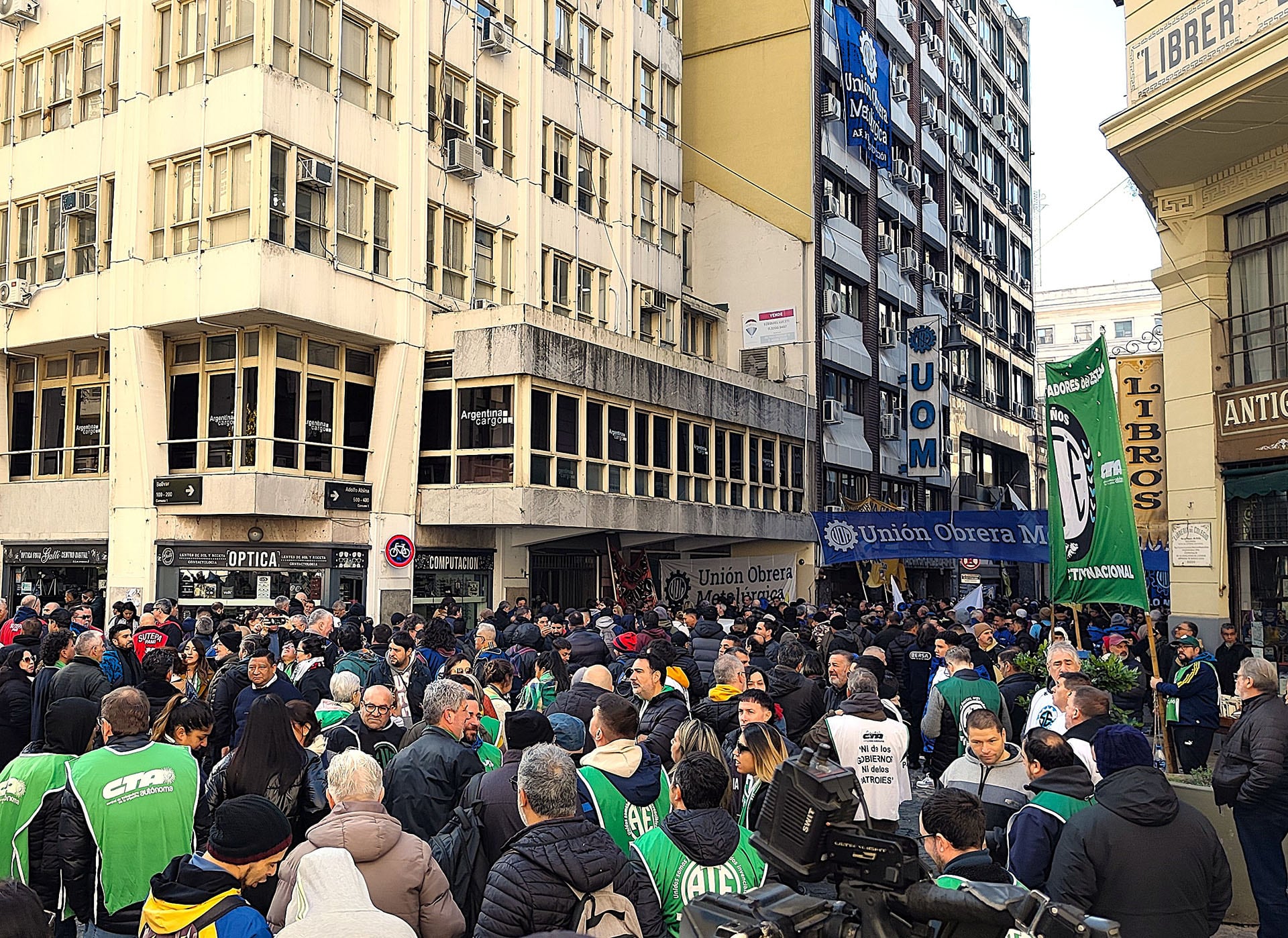 Los manifestantes que participaron del