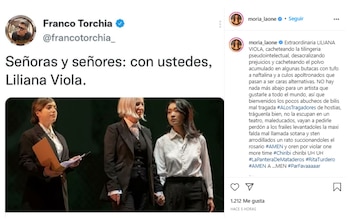 El posteo de Moria Casán