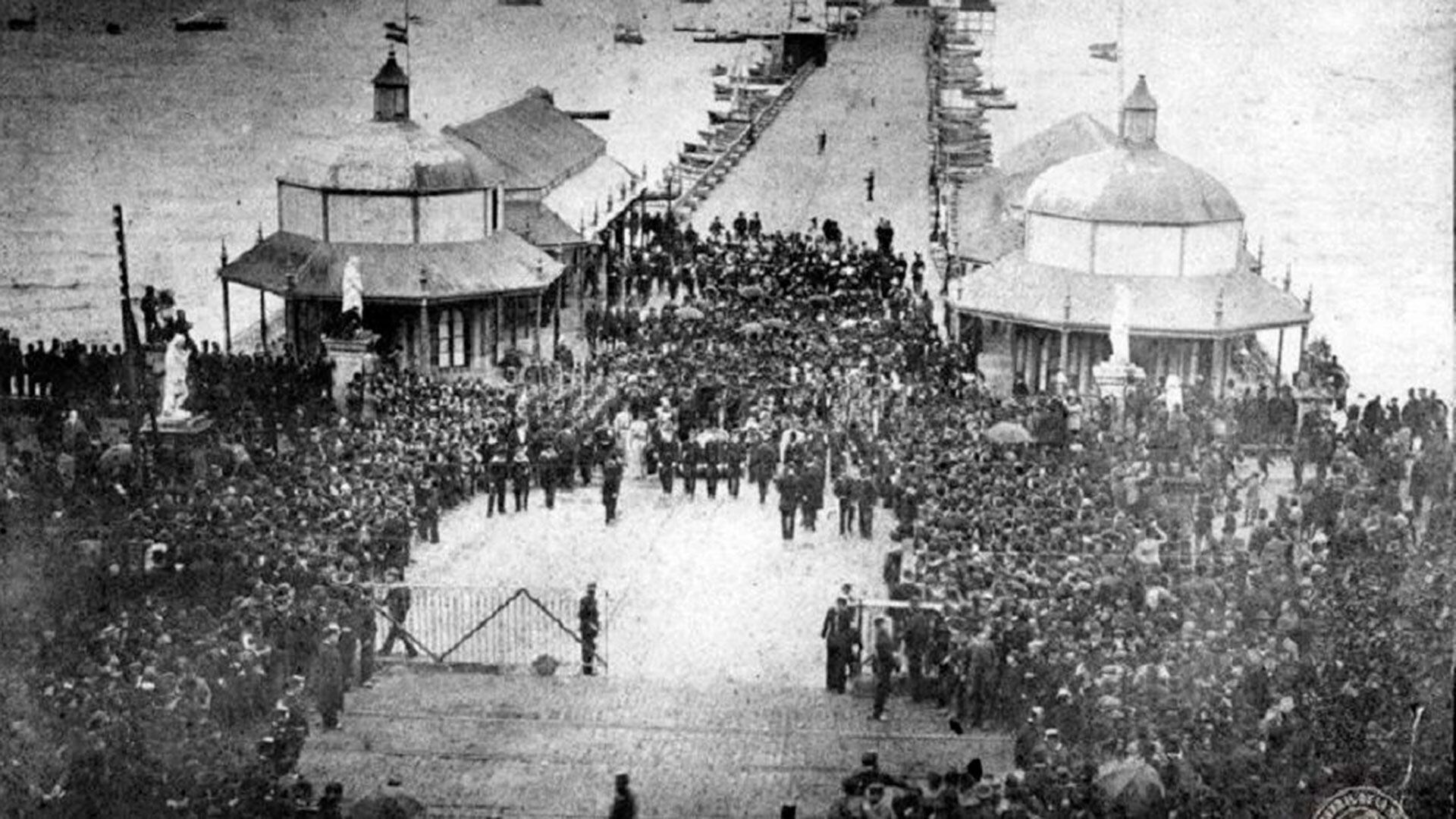 Viernes 21 de septiembre de 1888: la llegada de los restos de Sarmiento al país