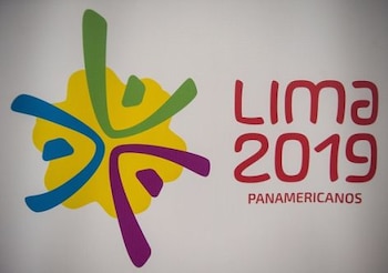 The logo of the Pan-American