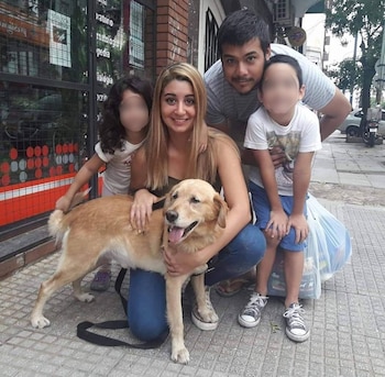 Agustina Klundt en familia, con