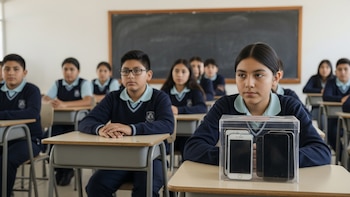 Sheinbaum va por la prohibición de celulares en escuelas de educación básica de todo el país