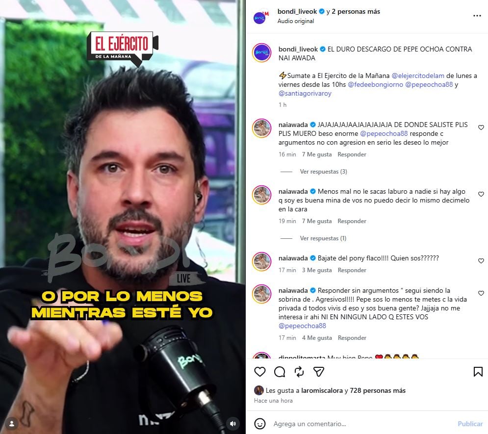 Las respuestas de Awada en las redes sociales de Bondi