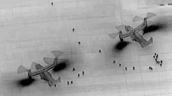 Imagen, tomada con visores nocturnos,