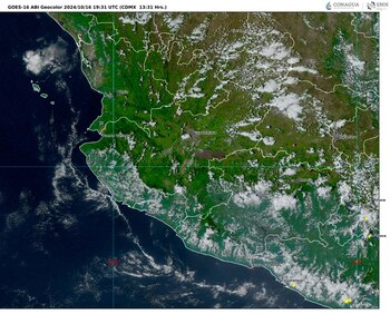 Imagen 2: GOES 16 ABI