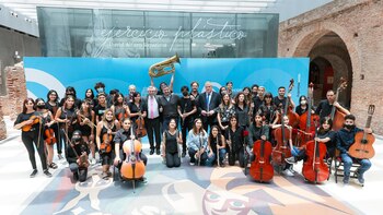 El presidente Alberto Fernández cuando