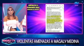 Magaly Medina falou após a ameaça da lei e apontou para Jefferson Farfán: “Deixar que me conduzam?” Captação: Magaly TV La Firme.