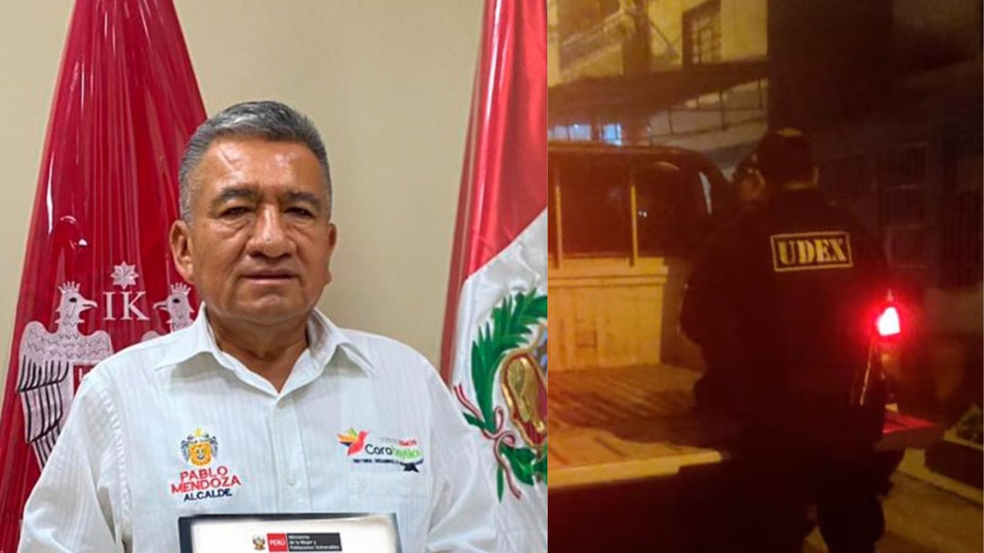 Personal de UDEX llegó a la vivienda del burgomaestre.