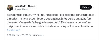 El analista Juan Carlos Flórez