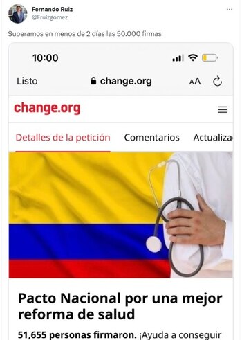 Fernando Ruiz lidera firmatón en contra de la reforma a la salud