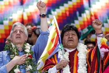 El ex presidente Evo Morales