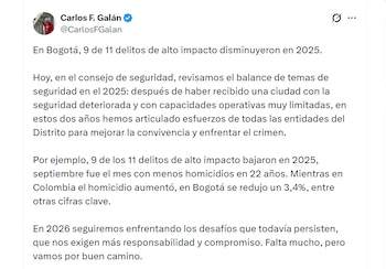 El alcalde de Bogotá celebró