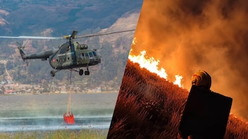 Perú solo cuenta con dos helibaldes para combatir incendios forestales y espera sumar nuevos equipos recién a mediados de noviembre
