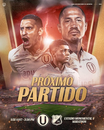 Esta es la nueva programación del amistoso entre Universitario y Millonarios en el Estadio Monumental.