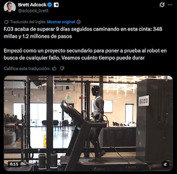 CEO de Figure AI compartió un video para mostrar la resistencia física del robot humanoide Figure 03. (X)