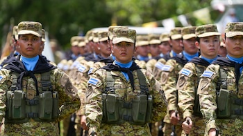 Del total, 496 se integran al Ejército, 23 a la Fuerza Aérea y 62 a la Marina Nacional para reforzar tareas de seguridad en el país (Foto cortesía Gabinete de Seguridad)