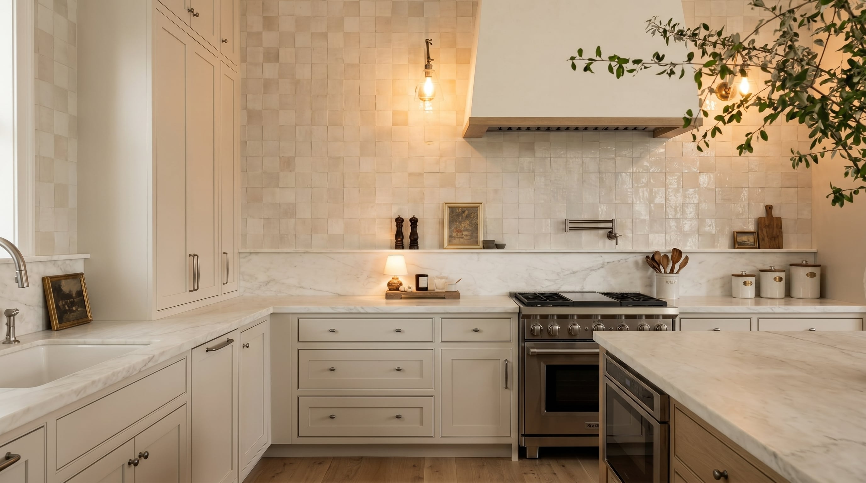 El blanco cremoso funciona como una base clara para ambientes abiertos. (Imagen Ilustrativa Infobae)