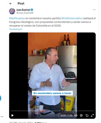 Juan Espinal habla de la