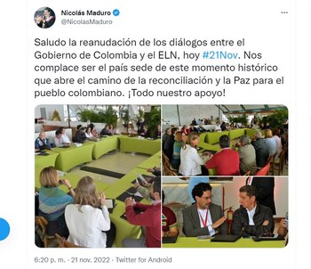 Nicolás Maduro reacciona a la