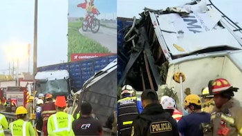 Una colisión entre un camión