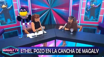 Ethel Pozo admitiu que o conflito entre Gisela Valcarcel e a América TV afetou sua permanência no 'América Hoy'. Captação: Magaly TV La Firme.