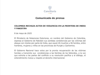 - crédito Cancillería de Colombia