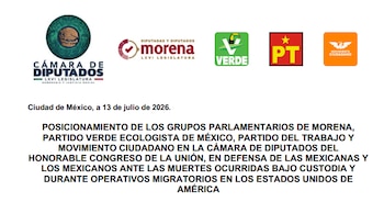 PRI y PAN se quedan fuera de llamado a EEUU en la Cámara de Diputados.
