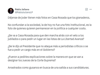 Pablo Juliano, presidente del bloque