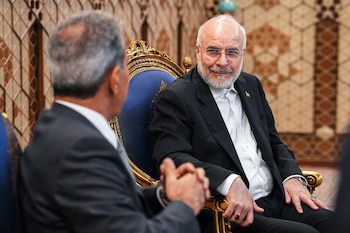 25/08/2026 August 25, 2026, Tehran, Iran: Iraqi Supreme Judicial Council President Faiq Zidan meets Iranian Parliament Speaker Mohammad Bagher Ghalibaf in Tehran, Iran, on August 25, 2026. Zidan held talks with Ghalibaf during a visit to the Iranian capital.
POLITICA
Europa Press/Contacto/Icana