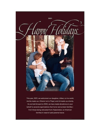 La tarjeta navideña de los