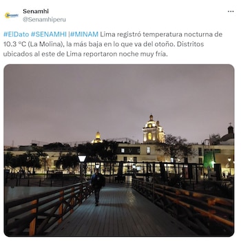 senamhi anuncia bajas temperaturas