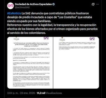 La SAE informó que el