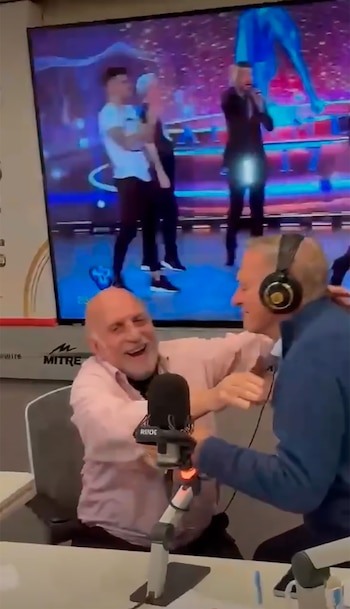 El inesperado besos entre Horacio Pagani y Marcelo Bonelli