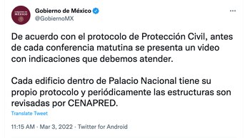 Gobierno de México / Sismo