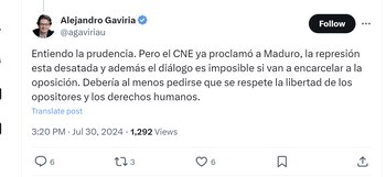 Alejandro Gaviria aseguró que la