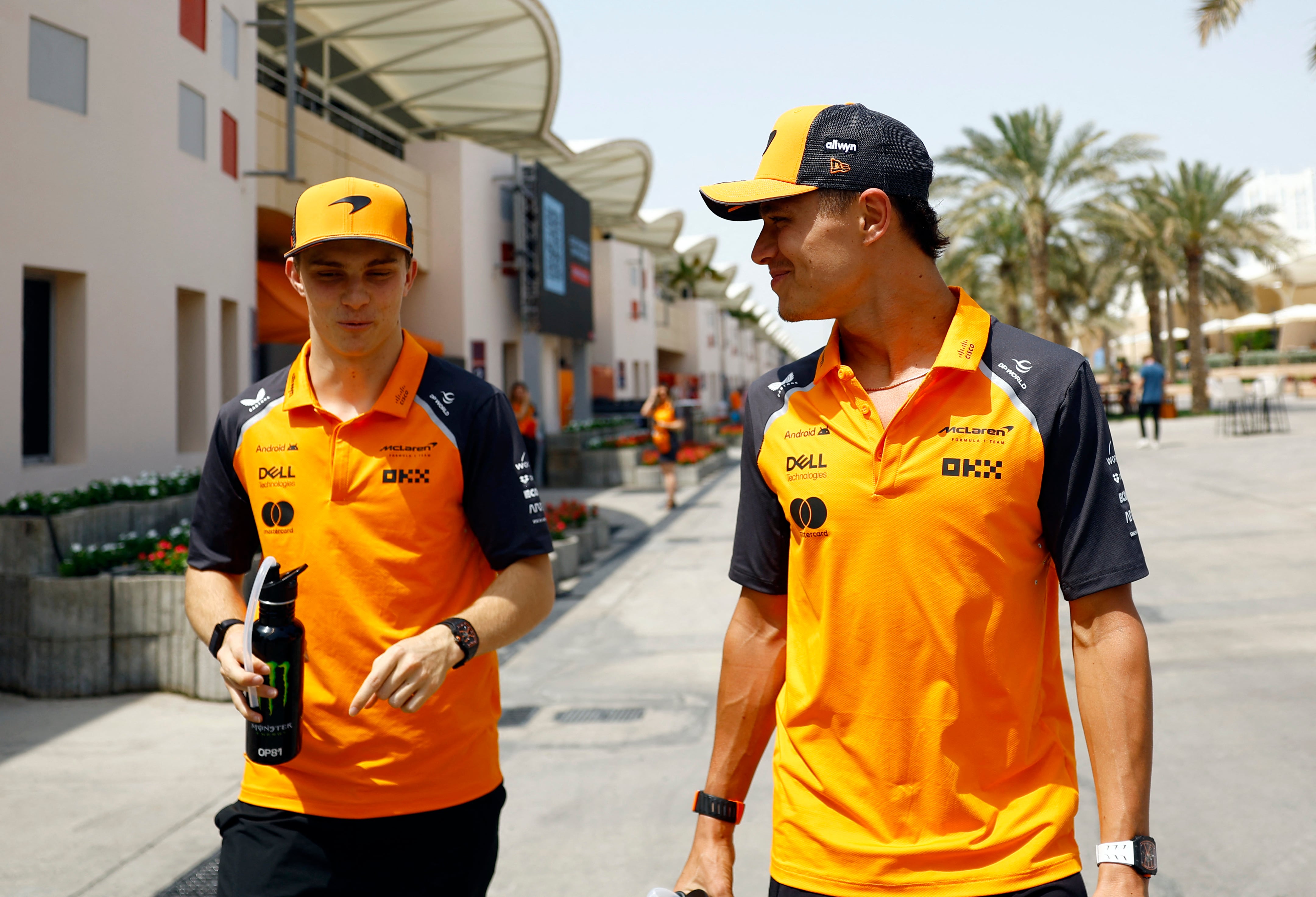 Lando Norris y Oscar Piastri (Foto: Reuters/Rula Rouhana)