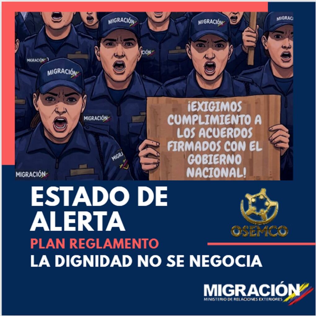 El sindicato OSEMCO denuncia incumplimientos del Gobierno nacional en acuerdos sobre nivelación salarial y reingeniería institucional - crédito @sindicatoosemco/Instagram