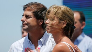 Luis Lacalle Pou y Lorena