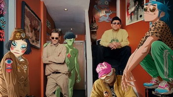 Damon Albarn y Jamie Hewlett,